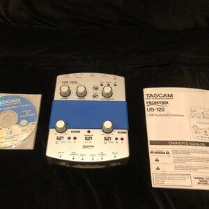 Tascam US-122 2-channel Recording USB Audio MIDI Interface W/Software Included